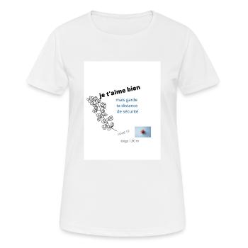 god's healing - T-shirt respirant Femme - blanc - Devant - AI Model Female 172 dark (172cm)