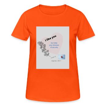Gottes Heilung - Frauen T-Shirt atmungsaktiv - Neonorange - Vorne - AI Model Female 172 dark (172cm)