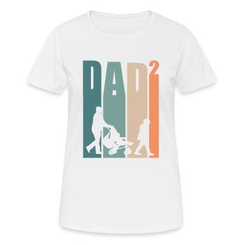 Dad Daddy Best Dad Gift - Women's Breathable T-Shirt - white - Front - AI Model Female 172 dark (172cm)