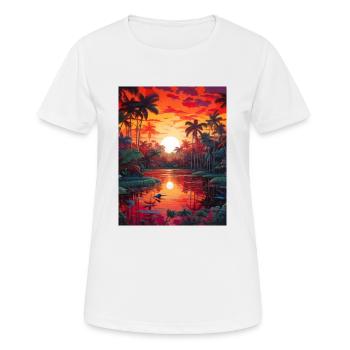 Amazonas Streetwear nature Exotic Design - Frauen T-Shirt atmungsaktiv - Weiß - Vorne - AI Model Female 172 dark (172cm)