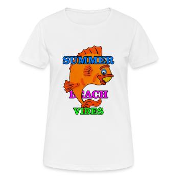 Barsch - Frauen T-Shirt atmungsaktiv - Weiß - Vorne - AI Model Female 172 dark (172cm)