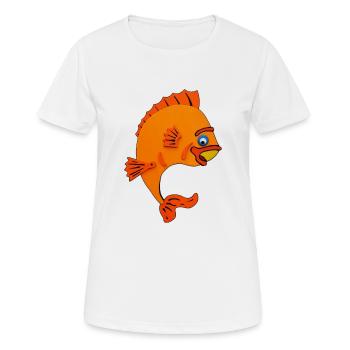 Perche - T-shirt respirant Femme - blanc - Devant - AI Model Female 172 dark (172cm)