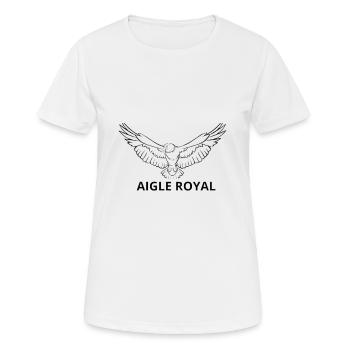 aigle royal - T-shirt respirant Femme - blanc - Devant - AI Model Female 172 dark (172cm)