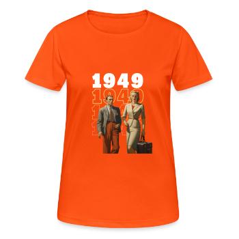 1949 Born - Women's Breathable T-Shirt - neon orange - Front - AI Model Female 172 dark (172cm)