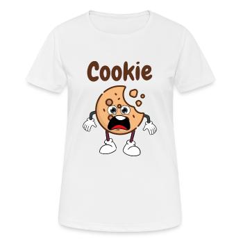 Cookie - Women's Breathable T-Shirt - white - Front - AI Model Female 172 dark (172cm)