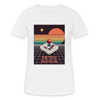 Retro Style Game Design - Frauen T-Shirt atmungsaktiv - Weiß - Vorne - AI Model Female 172 dark (172cm)