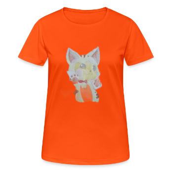 Kitten - Women's Breathable T-Shirt - neon orange - Front - AI Model Female 172 dark (172cm)