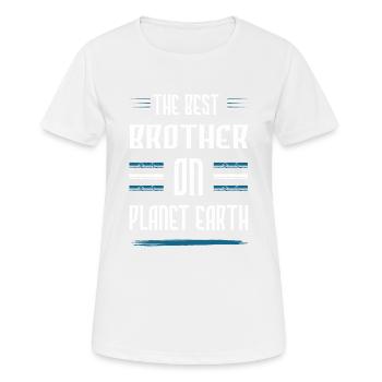 Bester Bruder Spruch - Frauen T-Shirt atmungsaktiv - Weiß - Vorne - AI Model Female 172 dark (172cm)
