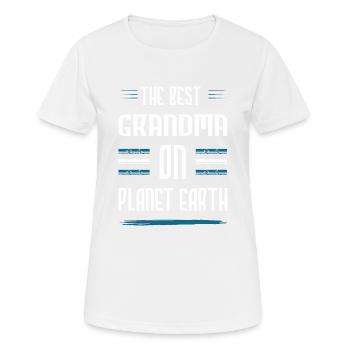 Beste Oma Spruch - Frauen T-Shirt atmungsaktiv - Weiß - Vorne - AI Model Female 172 dark (172cm)