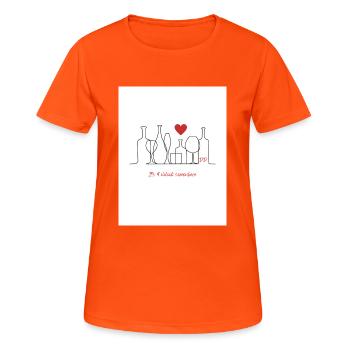 its 4 o clock somewhere - Frauen T-Shirt atmungsaktiv - Neonorange - Vorne - AI Model Female 172 dark (172cm)