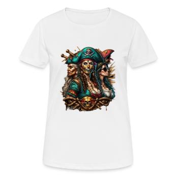 Pirates - T-shirt respirant Femme - blanc - Devant - AI Model Female 172 dark (172cm)