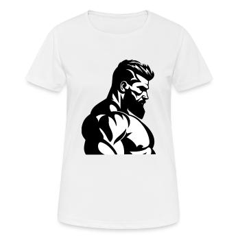 gars formé - T-shirt respirant Femme - blanc - Devant - AI Model Female 172 dark (172cm)