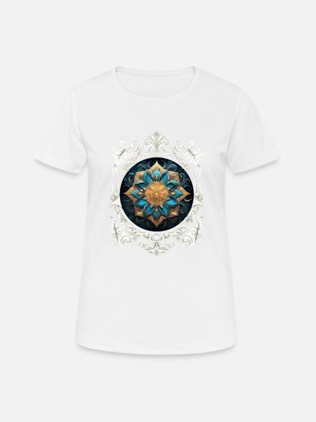 MANDALA VINTAGE COSMIC - T-shirt respirant Femme - blanc