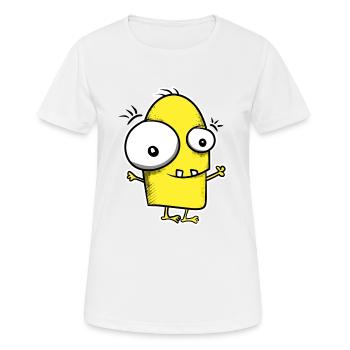 Freundliches Monster - Frauen T-Shirt atmungsaktiv - Weiß - Vorne - AI Model Female 172 dark (172cm)