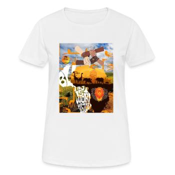 Black History is World History Original - Frauen T-Shirt atmungsaktiv - Weiß - Vorne - AI Model Female 172 dark (172cm)