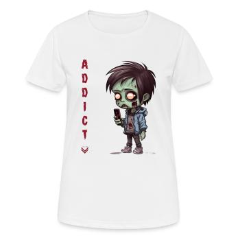 Handyholiker - Frauen T-Shirt atmungsaktiv - Weiß - Vorne - AI Model Female 172 dark (172cm)