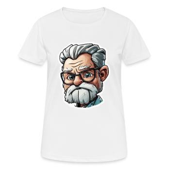 Médecin / professionnel de la santé / médecin / profession / spécialiste - T-shirt respirant Femme - blanc - Devant - AI Model Female 172 dark (172cm)