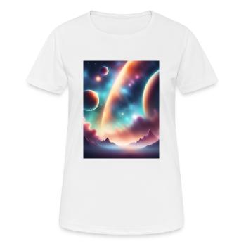 Espace - T-shirt respirant Femme - blanc - Devant - AI Model Female 172 dark (172cm)