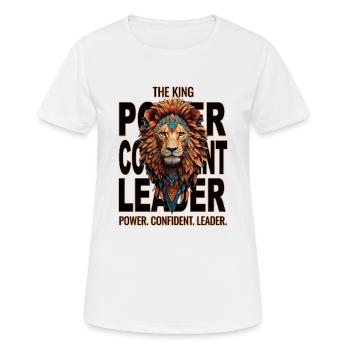 The King - Women's Breathable T-Shirt - white - Front - AI Model Female 172 dark (172cm)
