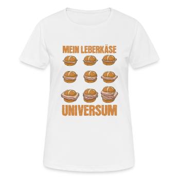 Leberkäse Challenge Bavarois Leberkässemmel - T-shirt respirant Femme - blanc - Devant - AI Model Female 172 dark (172cm)