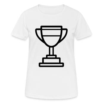 trophée - T-shirt respirant Femme - blanc - Devant - AI Model Female 172 dark (172cm)