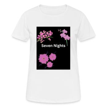 Seven Nights - Frauen T-Shirt atmungsaktiv - Weiß - Vorne - AI Model Female 172 dark (172cm)