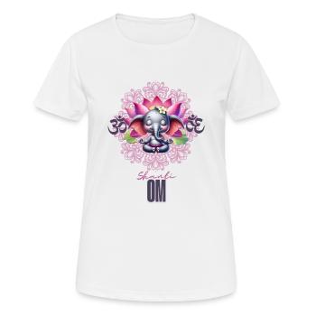Inspirez le calme, expirez la paix - T-shirt respirant Femme - blanc - Devant - AI Model Female 172 dark (172cm)