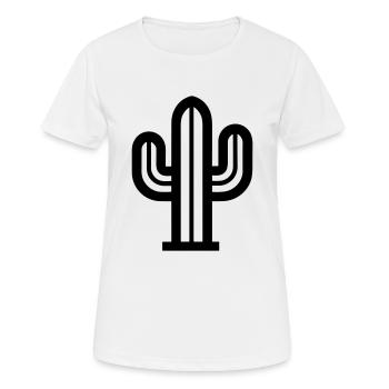 Cactus - T-shirt respirant Femme - blanc - Devant - AI Model Female 172 dark (172cm)
