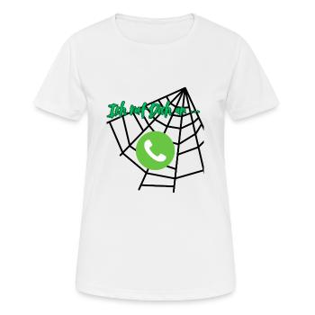 I'll call you - Women's Breathable T-Shirt - white - Front - AI Model Female 172 dark (172cm)
