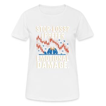 Trading Tipps Und Strategien Für Männer - Frauen T-Shirt atmungsaktiv - Weiß - Vorne - AI Model Female 172 dark (172cm)