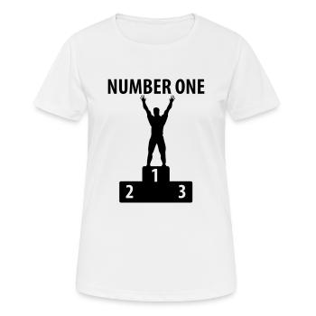 Number One - Women's Breathable T-Shirt - white - Front - AI Model Female 172 dark (172cm)