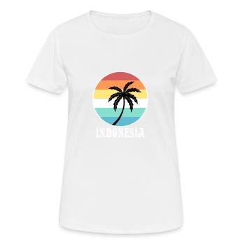 Indonésie - T-shirt respirant Femme - blanc - Devant - AI Model Female 172 dark (172cm)