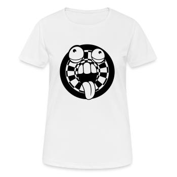 sport darts spielen verein pfeil zielscheibe verru - Frauen T-Shirt atmungsaktiv - Weiß - Vorne - AI Model Female 172 dark (172cm)
