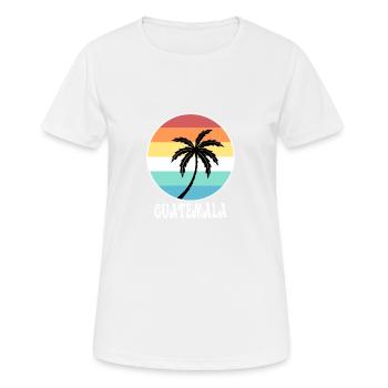 Guatemala - Frauen T-Shirt atmungsaktiv - Weiß - Vorne - AI Model Female 172 dark (172cm)