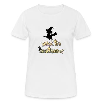 Hexe in Ausbildung - Frauen T-Shirt atmungsaktiv - Weiß - Vorne - AI Model Female 172 dark (172cm)