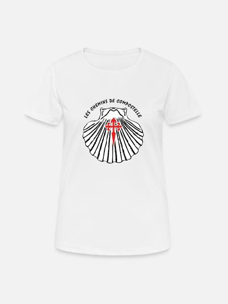Croix St Jacques 8 - T-shirt respirant Femme - blanc
