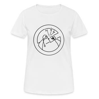 Streit Verbot - Frauen T-Shirt atmungsaktiv - Weiß - Vorne - AI Model Female 172 dark (172cm)