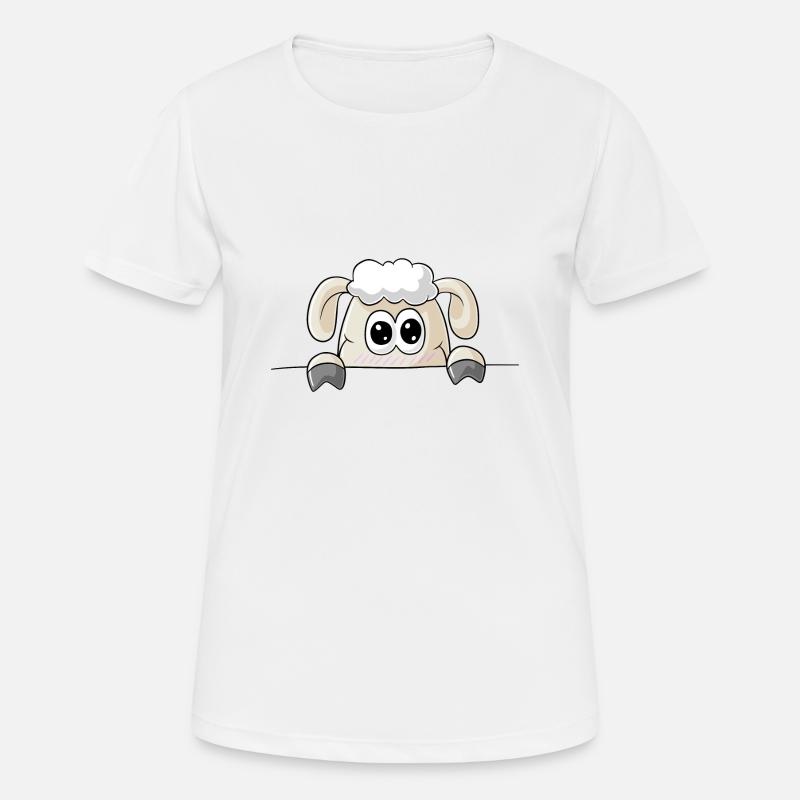 Sheep comic - Women's Breathable T-Shirt - white