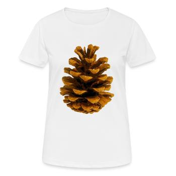 Pomme de pin - T-shirt respirant Femme - blanc - Devant - AI Model Female 172 dark (172cm)