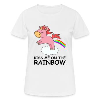 cute little rainbow unicorn rainbow - Women's Breathable T-Shirt - white - Front - AI Model Female 172 dark (172cm)