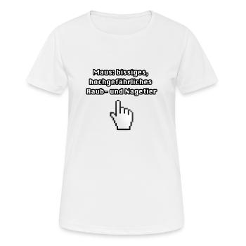 Computer - Frauen T-Shirt atmungsaktiv - Weiß - Vorne - AI Model Female 172 dark (172cm)