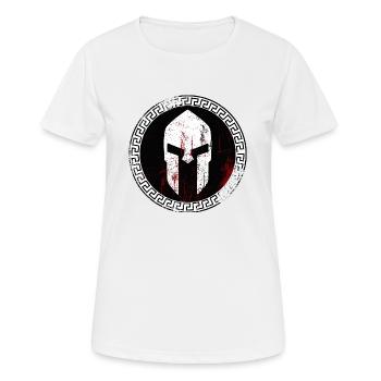 Sparta mit Muster 4 - Frauen T-Shirt atmungsaktiv - Weiß - Vorne - AI Model Female 172 dark (172cm)