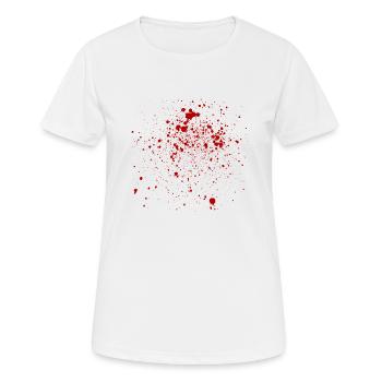 Blood - Blut - Frauen T-Shirt atmungsaktiv - Weiß - Vorne - AI Model Female 172 dark (172cm)