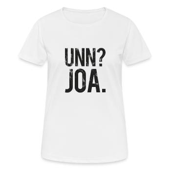 Trier Spruch Lustig Dialekt Geschenk - Frauen T-Shirt atmungsaktiv - Weiß - Vorne - AI Model Female 172 dark (172cm)