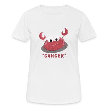 Sternzeichen Krebs - Frauen T-Shirt atmungsaktiv - Weiß - Vorne - AI Model Female 172 dark (172cm)