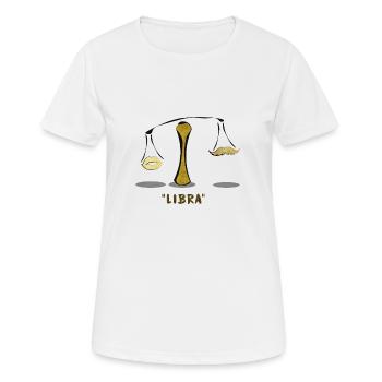 Zodiac Libra - Women's Breathable T-Shirt - white - Front - AI Model Female 172 dark (172cm)