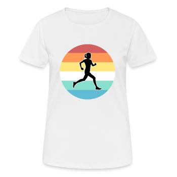 Jogging - T-shirt respirant Femme - blanc - Devant - AI Model Female 172 dark (172cm)