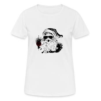 Weihnachtsmann - Frauen T-Shirt atmungsaktiv - Weiß - Vorne - AI Model Female 172 dark (172cm)