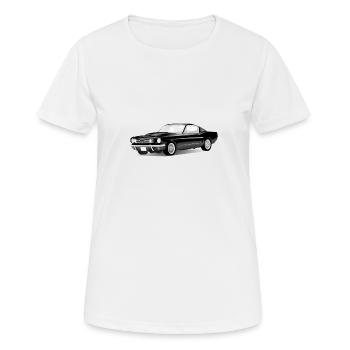 automobile - Women's Breathable T-Shirt - white - Front - AI Model Female 172 dark (172cm)