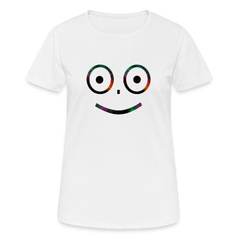 Smile - T-shirt respirant Femme - blanc - Devant - AI Model Female 172 dark (172cm)